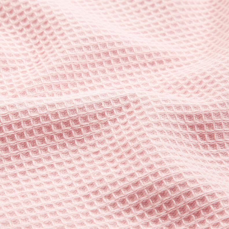 Froté látka/Vaflové piké Jednobarevné provedení – rose,  image number 3