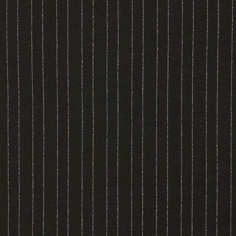 Pruhovaný Romanit žerzej s lurexem – černá,  image number 1