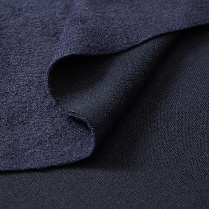 Alpenfleece Hebká teplákovina Jednobarevné provedení – navy,  image number 4