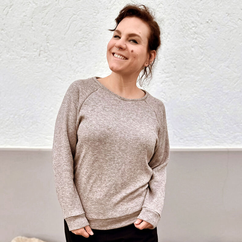 HERR SVEN – jednoduchá mikina s raglánovými rukávy, Studio Schnittreif | 42 - 60,  image number 4
