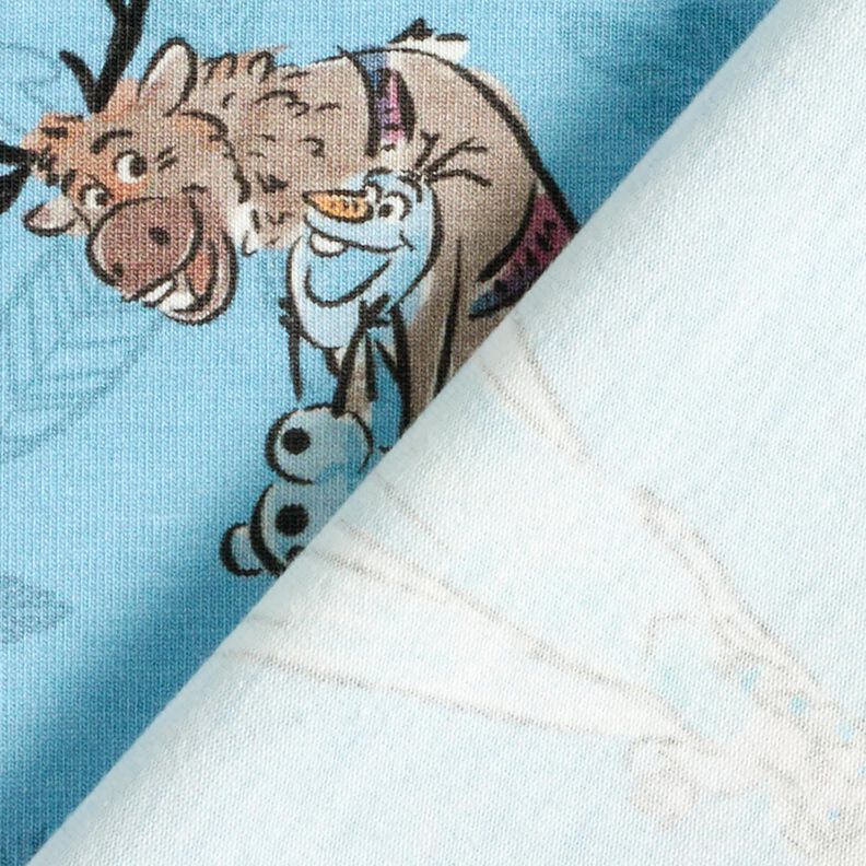 Bavlněný žerzej Ledová královna v lese | Disney – světle modra,  image number 4