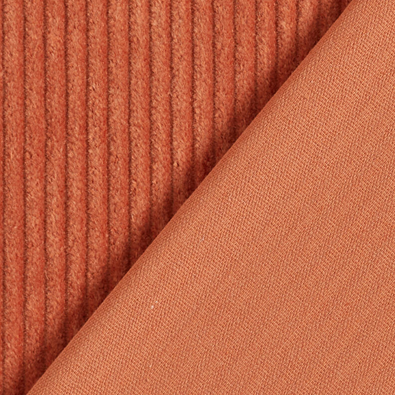 Široký manšestr předepraný Jednobarevné provedení – terracotta, image number 3