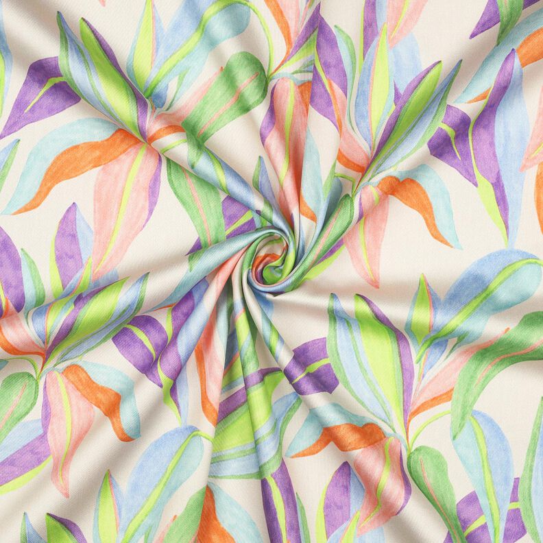 Bavlněný satén Digitální tiskové listy | Poppy Fabrics – kremová/světle zelená,  image number 3