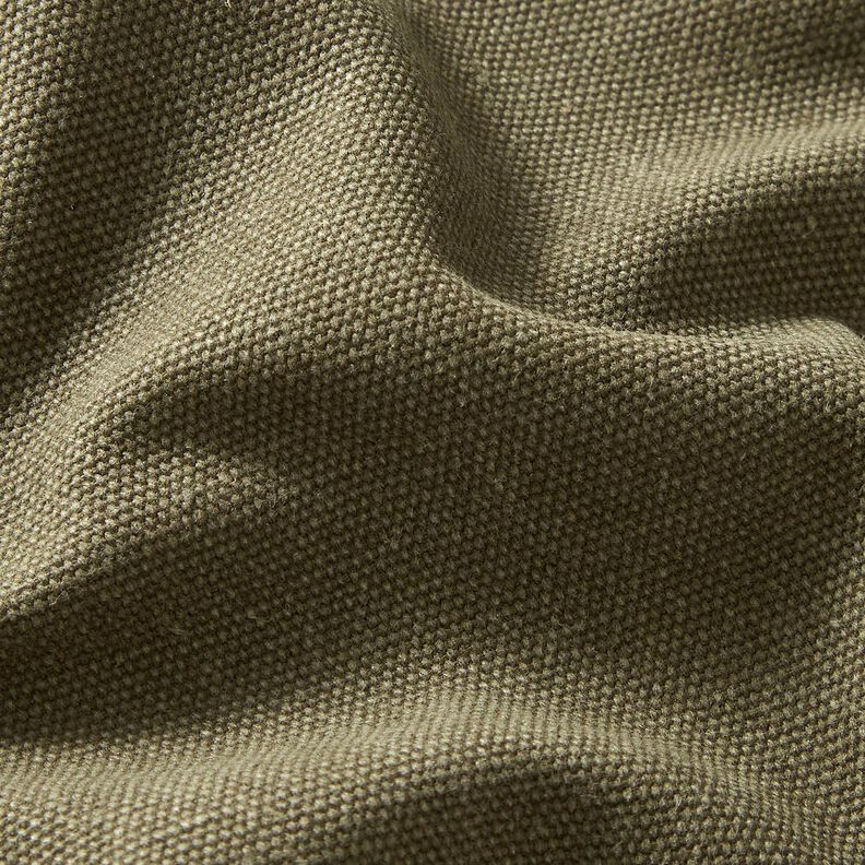 Dekorační látka Plátno voskovaný – khaki, image number 2