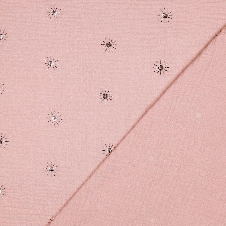 Mušelín / dvojitá mačkaná tkanina Slunce Fóliový potisk | Poppy Fabrics – světle,  image number 4