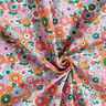 Bavlněná látka Kreton barevné květy – bílá/světle oranžová,  thumbnail number 3