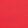 Bavlněný popelín Malé puntíky – červená/bílá,  thumbnail number 1