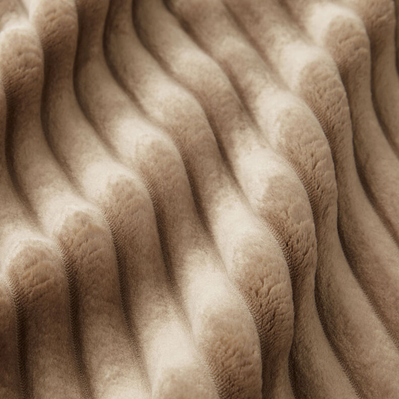 Čalounická látka Pruhy kožešiny – taupe (šedohnědá),  image number 3