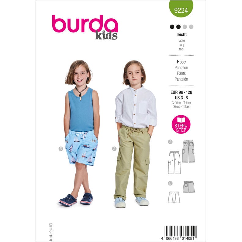 Kalhoty | Burda 9224 | 98-128,  image number 1