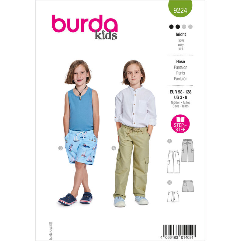Kalhoty | Burda 9224 | 98-128,  image number 1