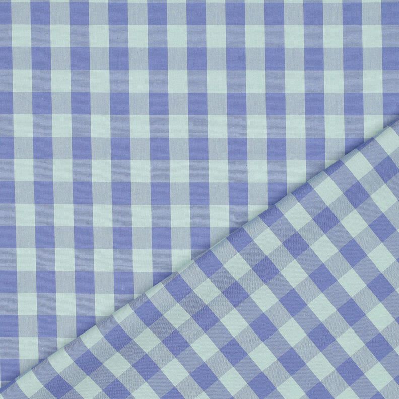 Bavlněný popelín Károvaná | Poppy Fabrics – světle mátová/šeříková,  image number 4