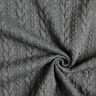 Žakárové žerzejové kloké Copánkový vzor – tmavě šedá,  thumbnail number 3