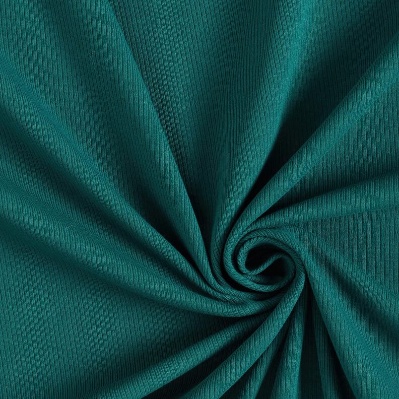 Žebrovan&yacute; žerzej Jemn&aacute; žebra 2-1-1-1 &ndash; tmavě zelen&aacute;,  image number 1