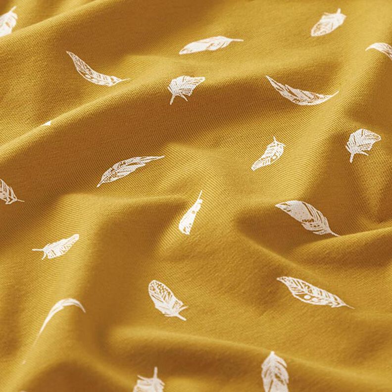 Bavlněný žerzej Pera – hořčicove žlutá,  image number 2