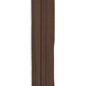 Nekonečný zip [5 mm] Plast | Prym – tmavě hnědá, 