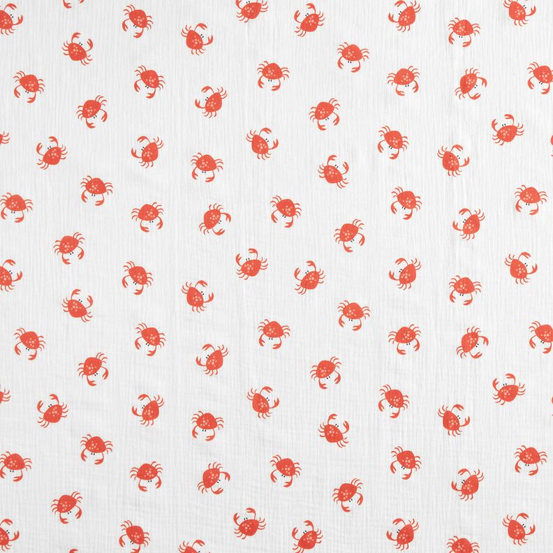 GOTS Mušelín / dvojitá mačkaná tkanina Krabi | Poppy Fabrics – slonová kost,  image number 1