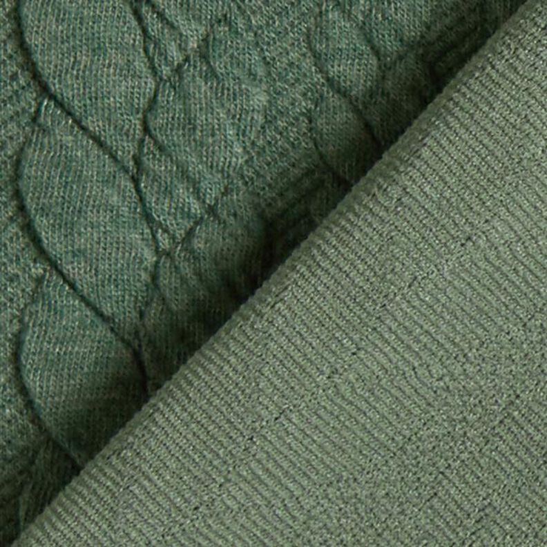 Žakárové žerzejové kloké Copánkový vzor – tmavě zelená,  image number 4
