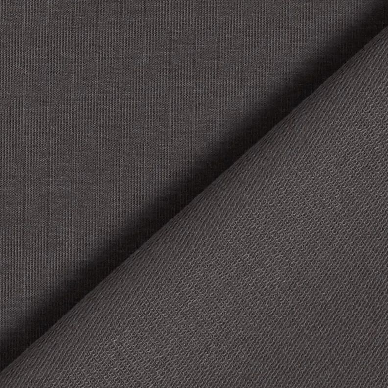 Lehké francouzské froté jednobarevné – kamenná šedá, image number 3