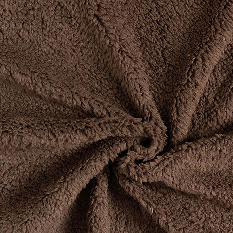 Umělá kožešina Plyšová látka – čokoládová,  image number 1