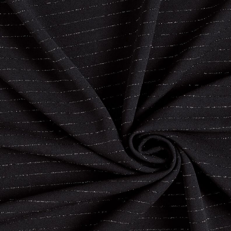 Kalhotov&aacute; strečov&aacute; l&aacute;tka s třpytiv&yacute;mi proužky &ndash; čern&aacute;/stř&iacute;brn&aacute; metalick&aacute;,  image number 3