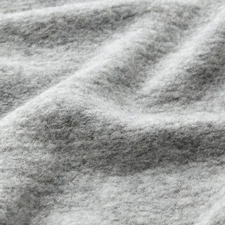 Kabátová pletenina směs vlny melange – stříbrně šedá, 