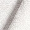 Látka pro venkovní použití Žakár Kruhové ornamenty – světle šedá/vlněná bílá,  thumbnail number 4