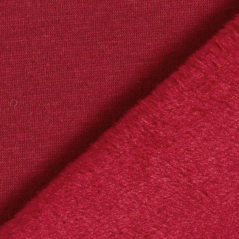 Alpenfleece Hebká teplákovina Jednobarevné provedení – karmínově červená,  image number 5