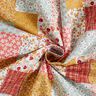 Bavlněná látka Kreton Vzhled patchworku – bílá/lososová,  thumbnail number 4