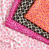 Látka na plavky s leopardím vzorem – broskvově oranžová/výrazná jasně růžová,  thumbnail number 5