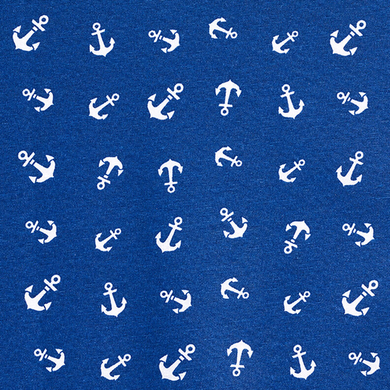 Povrstvená bavlna Kotva – namornicka modr,  image number 1