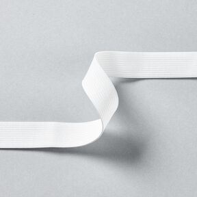 Hladká gumová stužka [3 m | 20 mm] – bílá, 