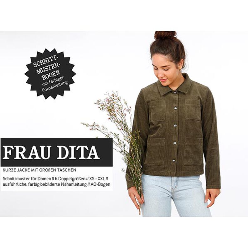 FRAU DITA – krátká bunda s velkými kapsami, Studio Schnittreif  | XS -  XXL,  image number 1