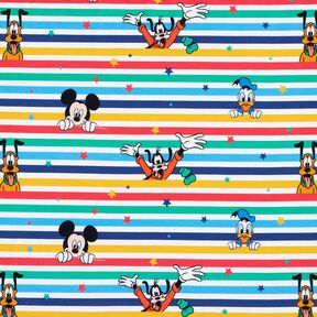 Bavlněný žerzej Mickey Mouse a jeho přátelé | Disney – bílá, 