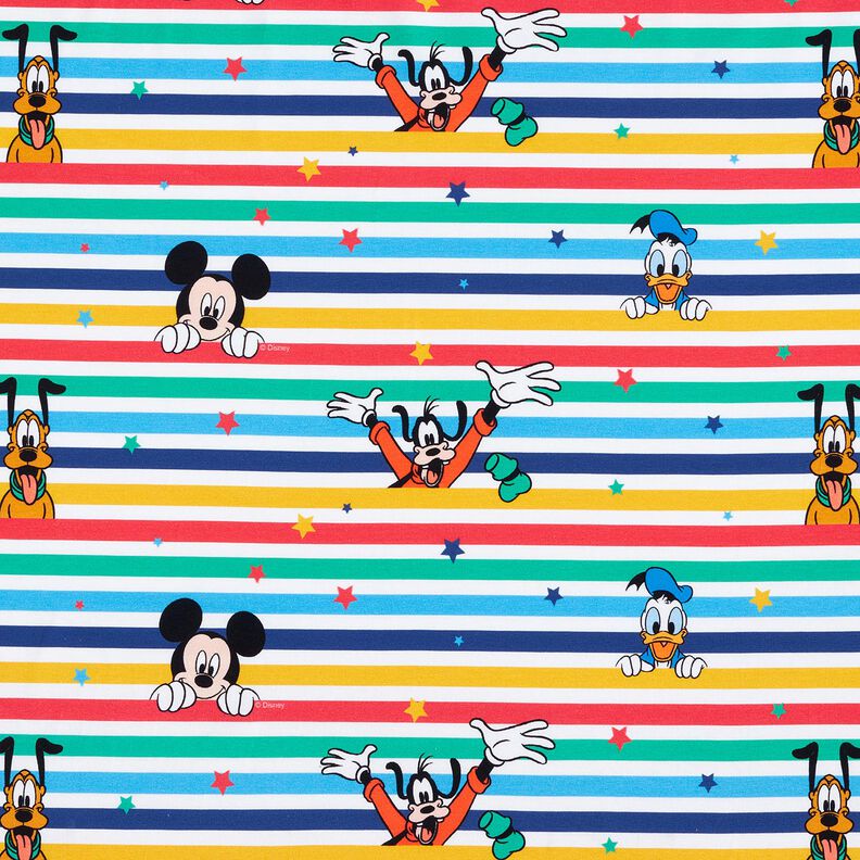 Bavlněný žerzej Mickey Mouse a jeho přátelé | Disney – bílá, image number 1