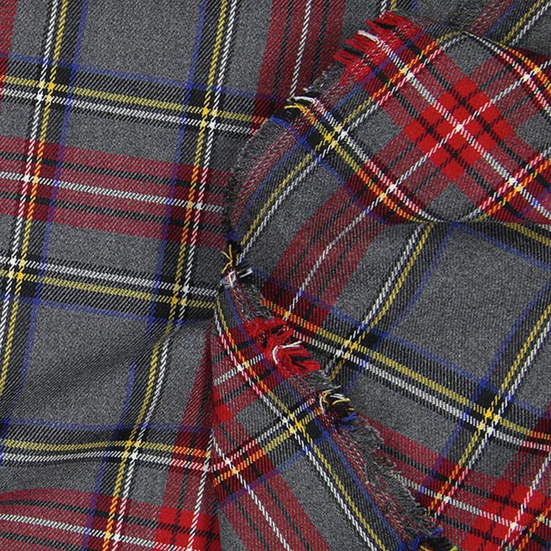 Skotská kostka tartan – kostka velká – šedá,  image number 4