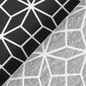 Dekorační látka Plátno Kaleidoskop – černá/bílá,  thumbnail number 4