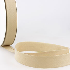 Šikmý proužek Polycotton [20 mm] – světle béžová, 