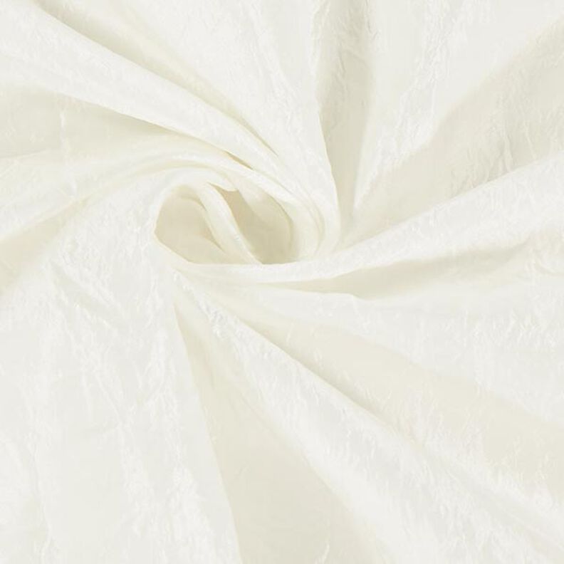 Taftová látka mačkaná – vlněná bílá,  image number 2