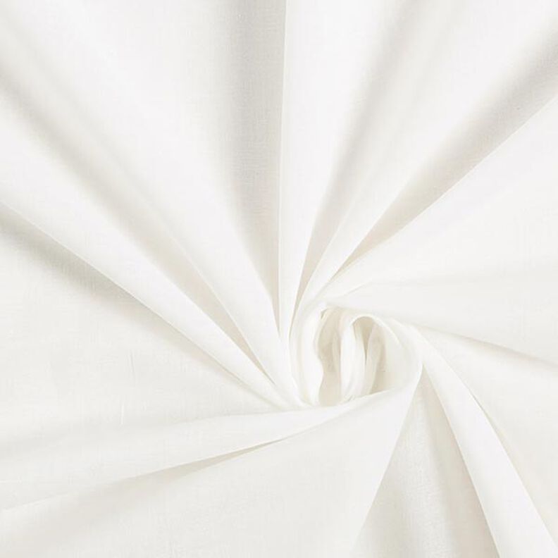 Bavlněný batist jednobarevný – vlněná bílá,  image number 1