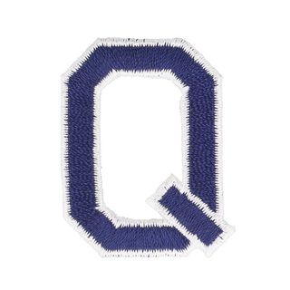 Aplikace písmeno Q [ Výška: 4,6 cm ] – namornicka modr, 