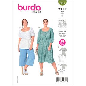 Halenka / Šaty,Burda 6016 | 44 - 54, 