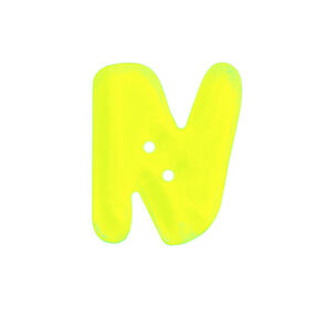 Písmenkový knoflík Neon – N, 