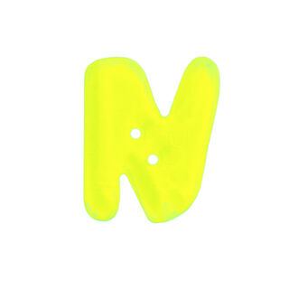 Písmenkový knoflík Neon – N, 