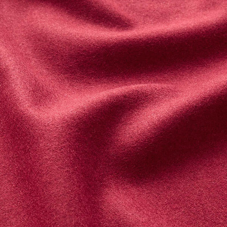 Látka na kabát Směs vlny Uni – tmavě červená,  image number 2