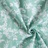 Mušelín / dvojitá mačkaná tkanina Květinový vzor – eukalyptová/bílá,  thumbnail number 3