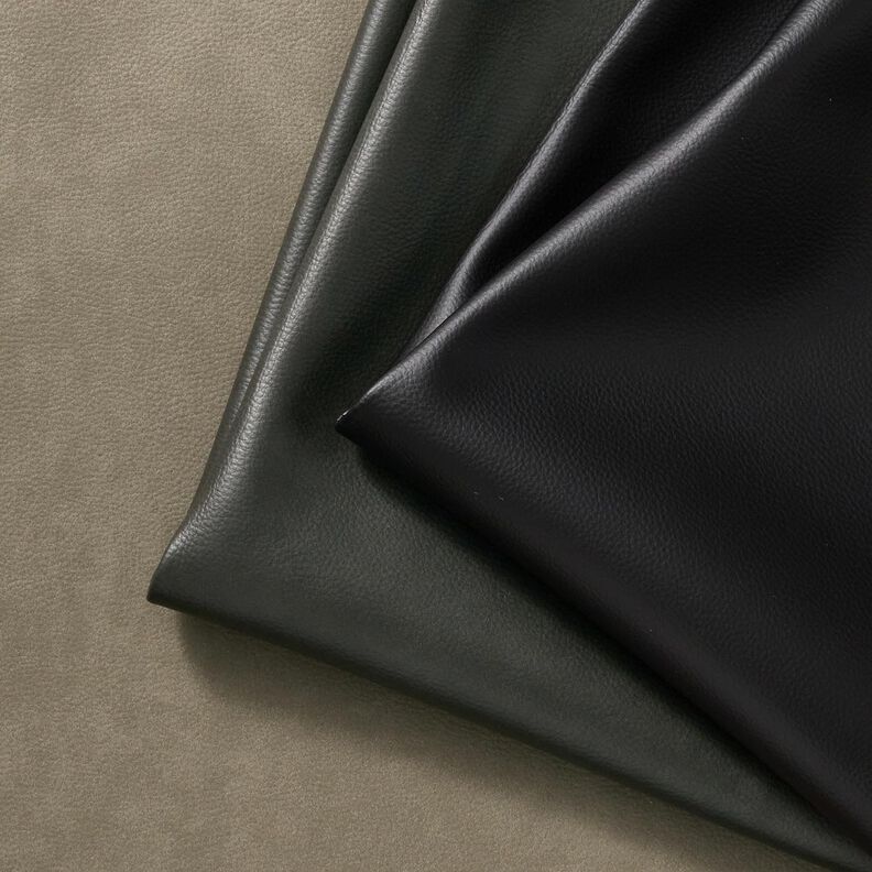 Čalounická látka Imitace kůže ražený – tmavě hnědá,  image number 6