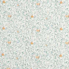 Mušelín / dvojitá mačkaná tkanina Louka s motýly digitální potisk | Poppy Fabrics – slonová kost, 