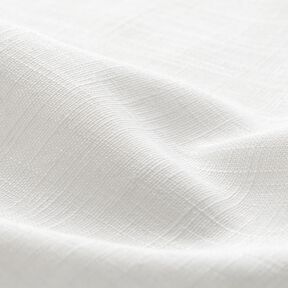 Lněná látka Ramie mix medium – bílá, 