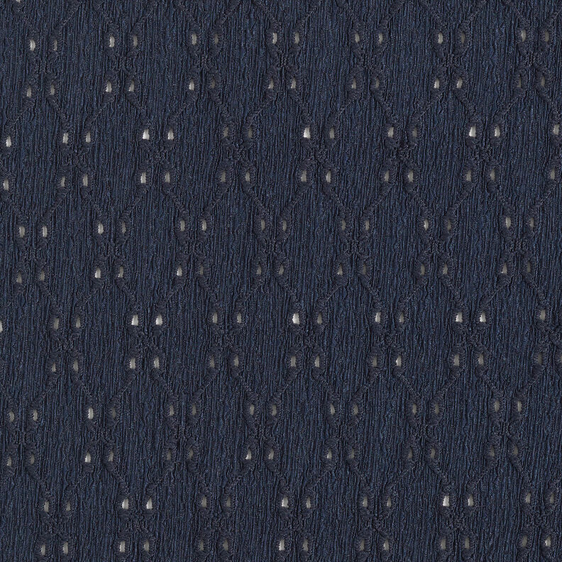Výšivka Krinkel jersey s očky – noční modrá,  image number 1