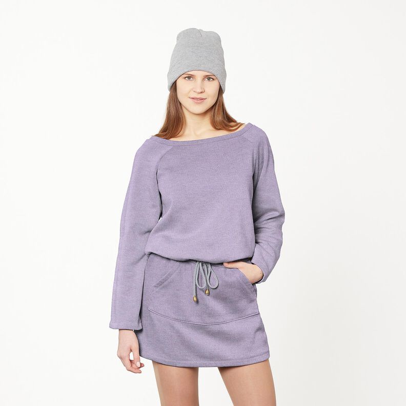 Pletenina Směs s viskózou super měkká – šeříková,  image number 6